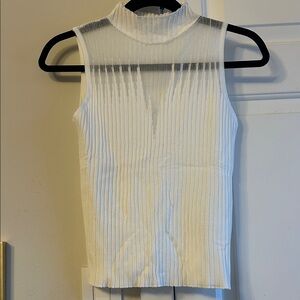 Elegant White Sleeveless Top